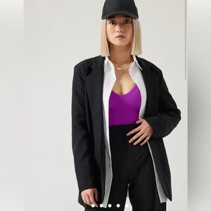 NWT Athleta Black Primatwill Blazer Size 22.